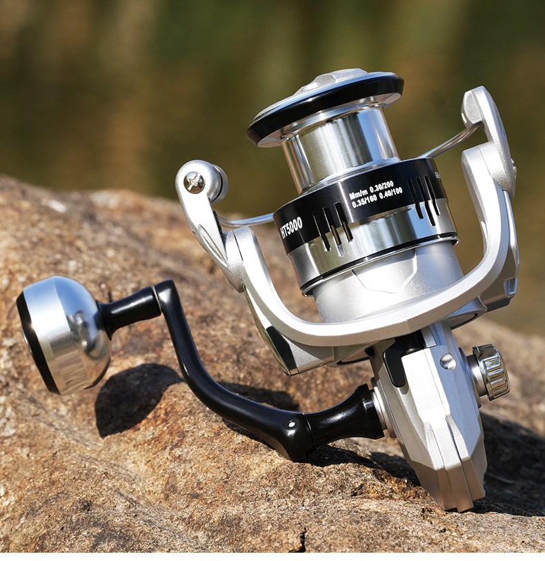 Silver Fishing Reel Spinning U - Trolling Reel ulasan dan harga